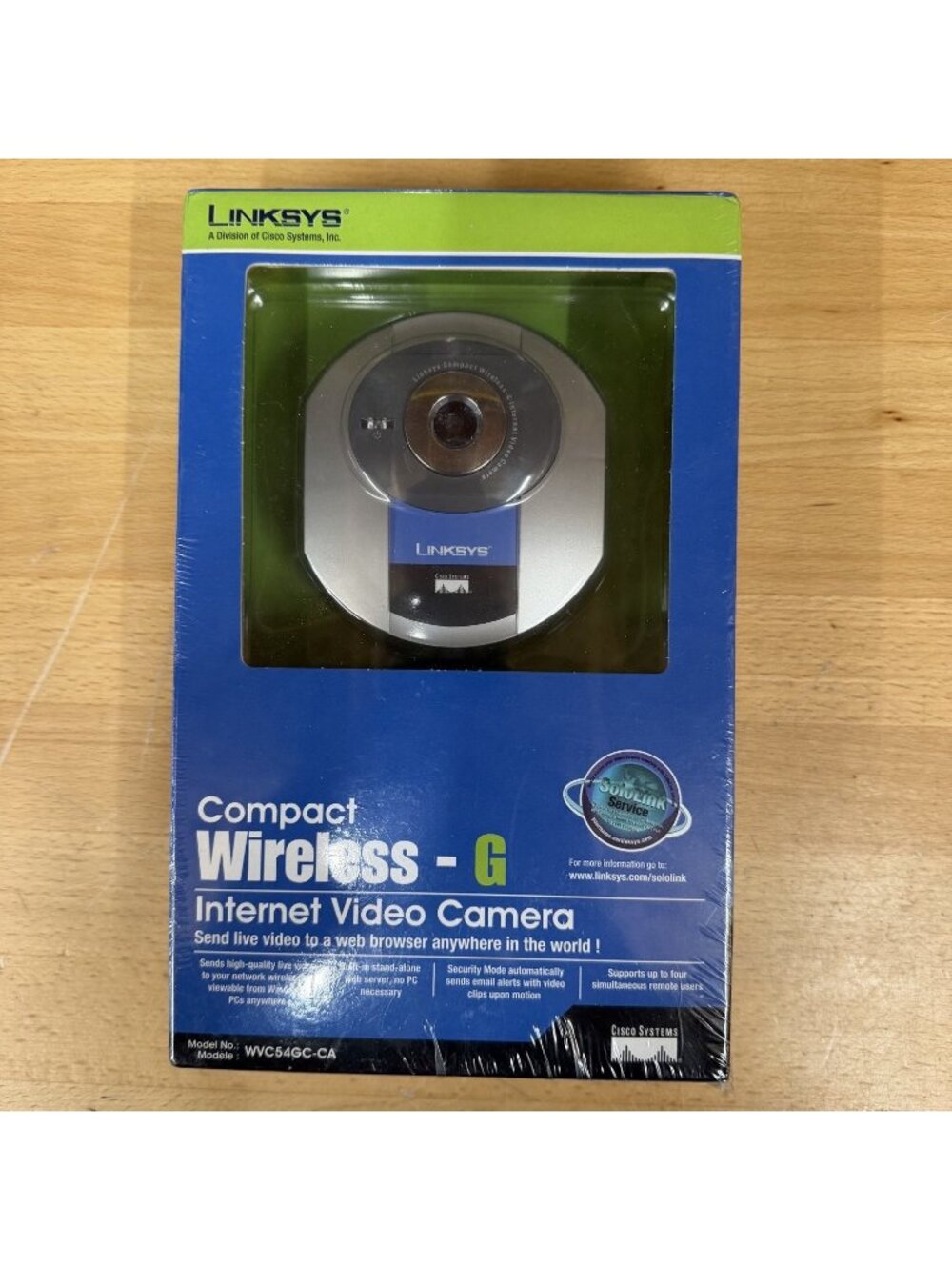 Linksys WVC54GC Compact Wireless-G Internet Video Camera Security IP New Sealed